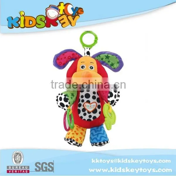 2016 pull string musical baby plush toys with shaking ans music box