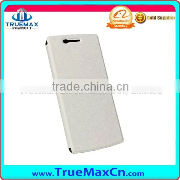 Slim Leather Case for Oneplus One with stand (Open Left & Right)