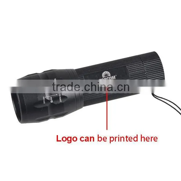 1000lm Aluminum Bike Front Light Zoomable Bike High Power Light