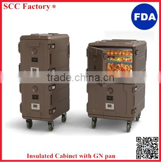 Hotel insulated cabinet for hot and cold food Catering food service insulated cabinet with GN pan