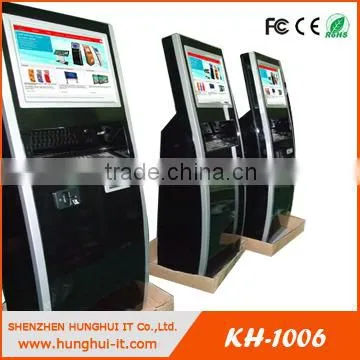 Free Standing 17" /19" /22" Touch Screen queue management kiosk machine
