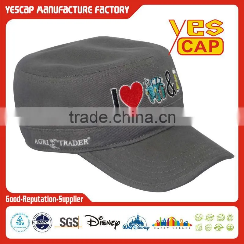 yescap orange militrary caps in custom logo