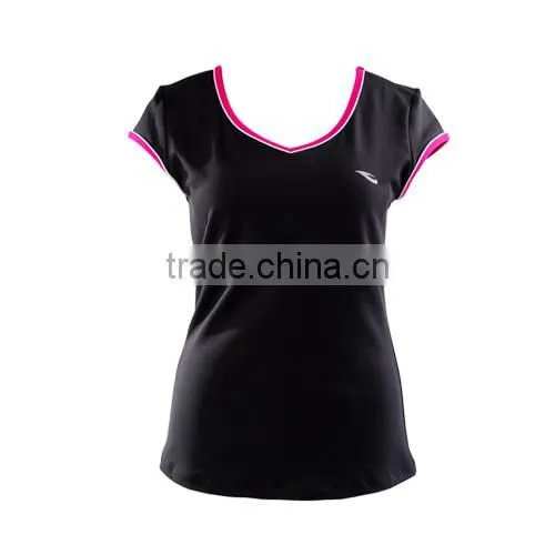 Custom 92% Supplex 8% Lycra Dri Fit Fitness Shirts for Women Wholesale