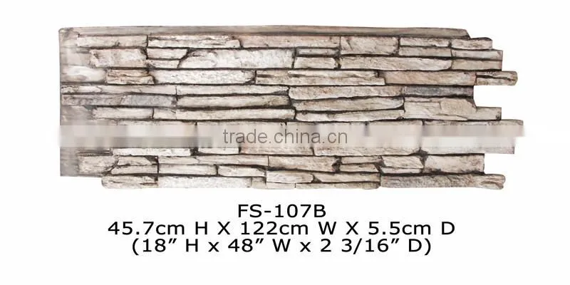 Good price high quality beautiful decorative polyurethane stone panel