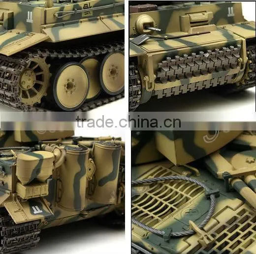 Infrared German Tiger 1 Early Desert RC 1/24 Battle Tank Green Camouflage