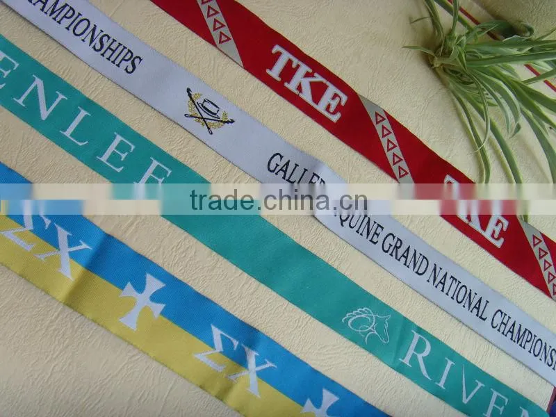 high quality polyester plain horse ribbon