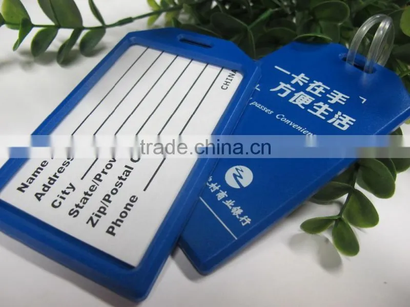 Custom luggage tag soft pvc luggage tag wholesale