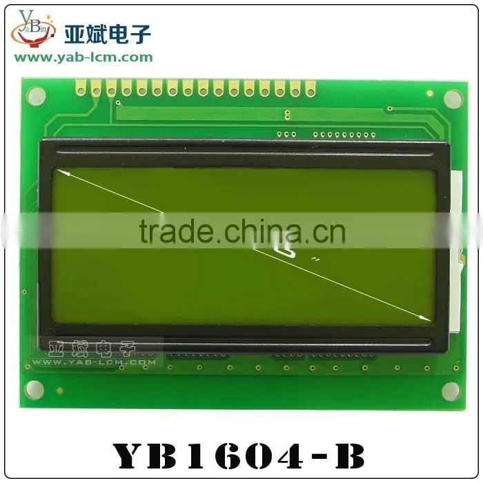 lcd display 16x4, programmable lcd display with 4 lines characters, lcd 1604 16X4 Display blue yellow