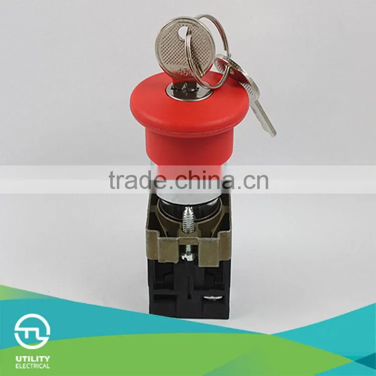 Key emergency turn button, copper or silver contact