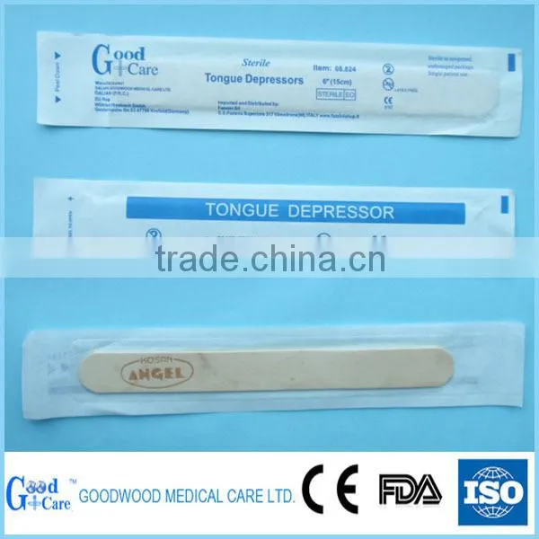 disposable sterile medical wooden tongue spatula