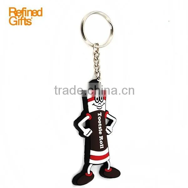 PVC Rubber keychain/keyring/key tag