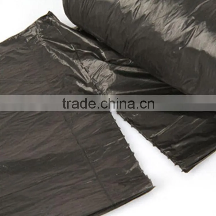 Rolling plastic black bag for trash,ldpe rolling garbage bag