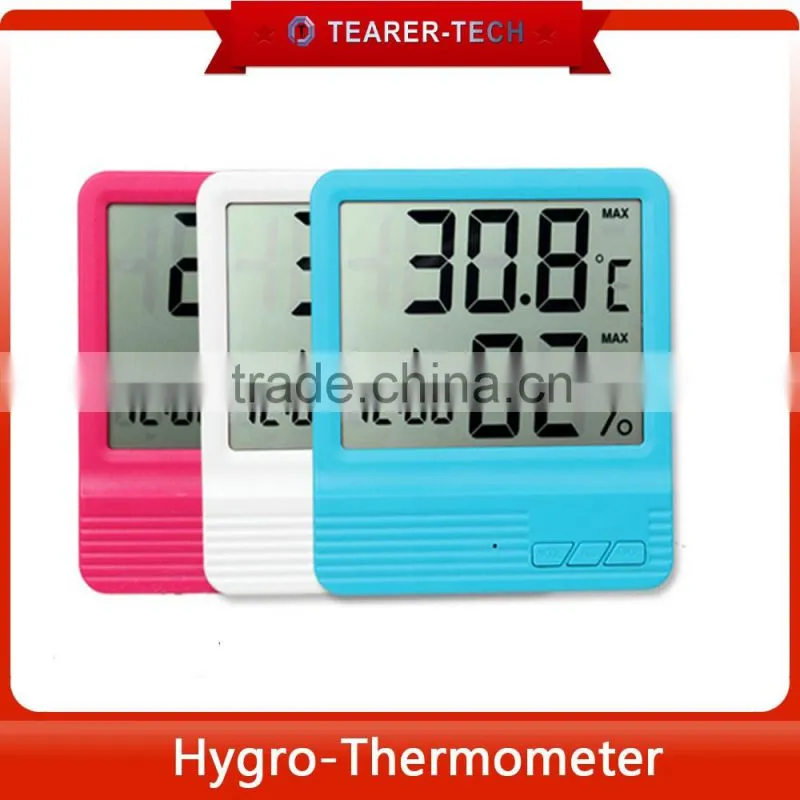 -50~70C Ambient temperature thermometer with daily alarm function calenday display