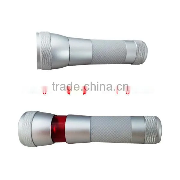 ACK-1134ABC Cheapest Series 1W bulb LED Light Aluminum red hunting flashlight led torch