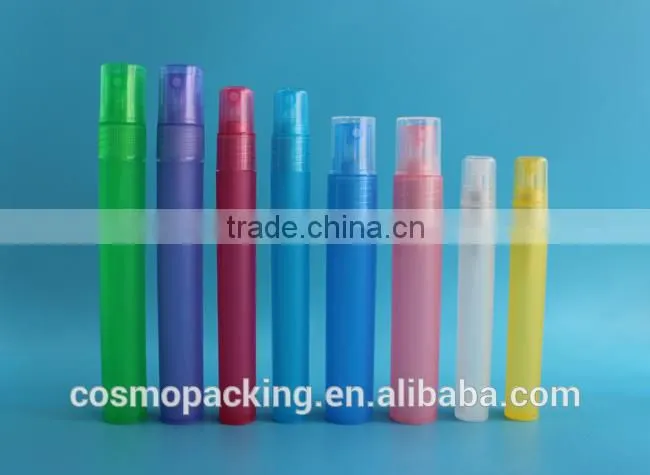 empty plastic PP 10ml Atomizer Refillable Pump Spray Bottles Makeup Perfume Bottle