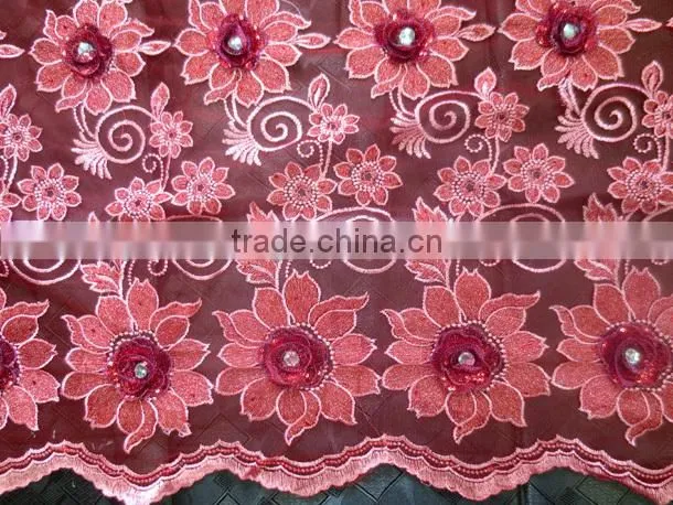 2014wholesale fashion african french lace fabric/african dry lace/african french net lace