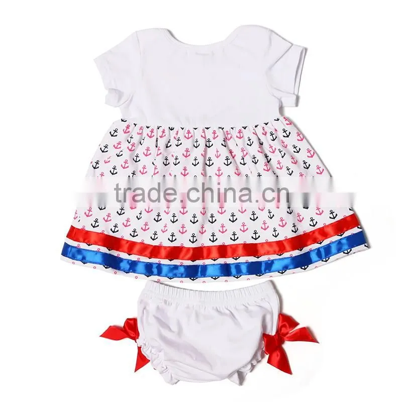 100% cotton fashion new born baby gift set for baby girl summer set