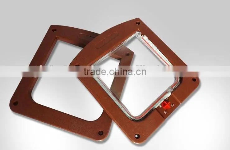 Beautiful Small Easy Operation ABS Pet Flap Pet Door Pet Flap With Small Switch H0242
