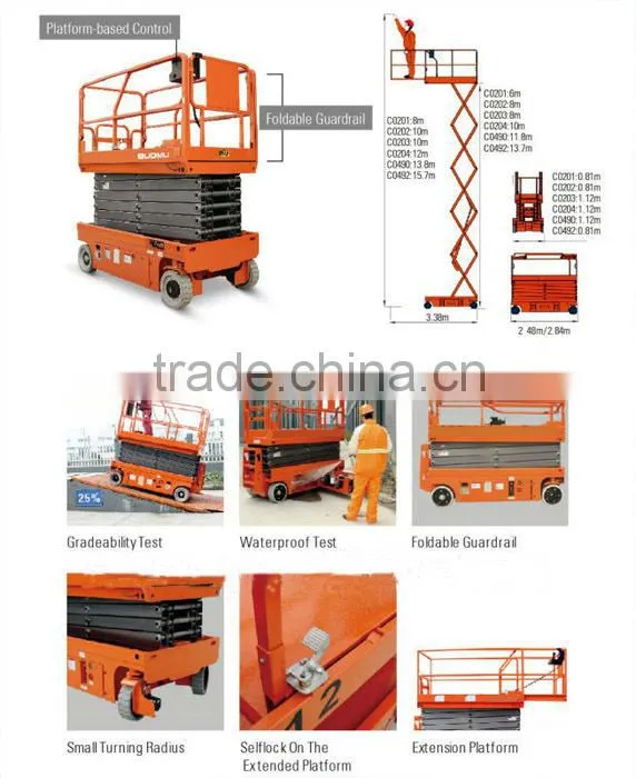 self-propelled electric scissor wheel lift