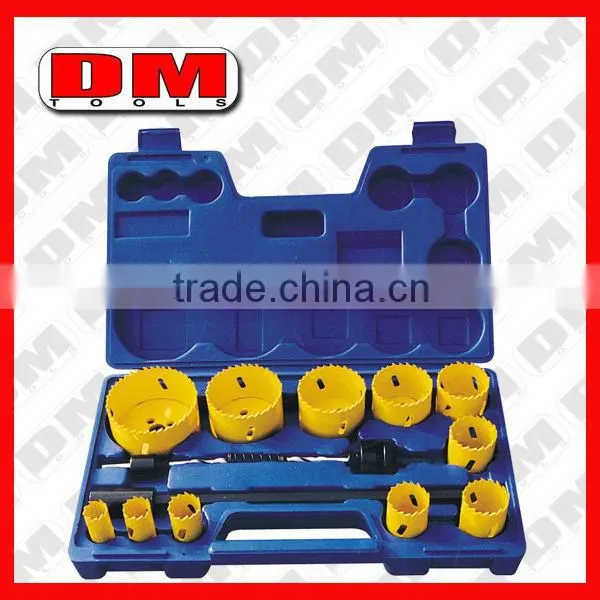 Low price hotsell hss hole saw set bi-metal hole saw kit