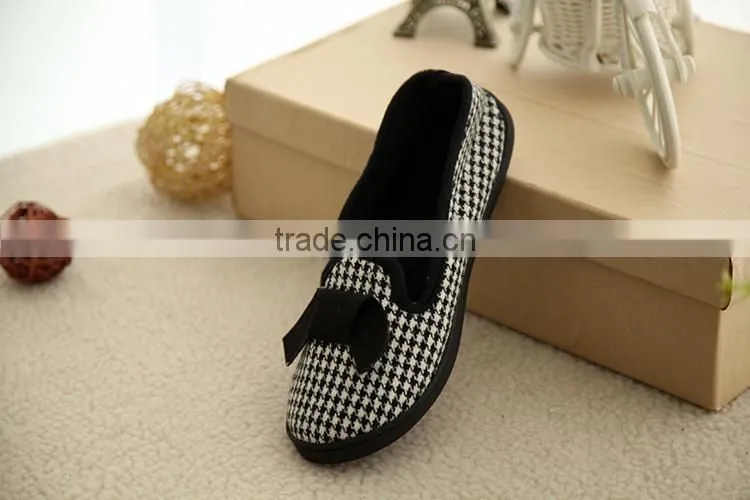 grid cloth women casual shoes made in china