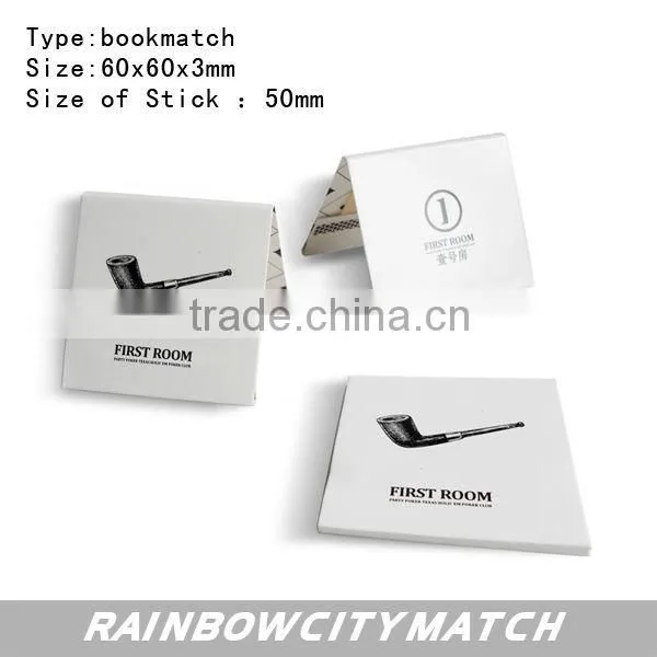 hotel book match safety wooden match