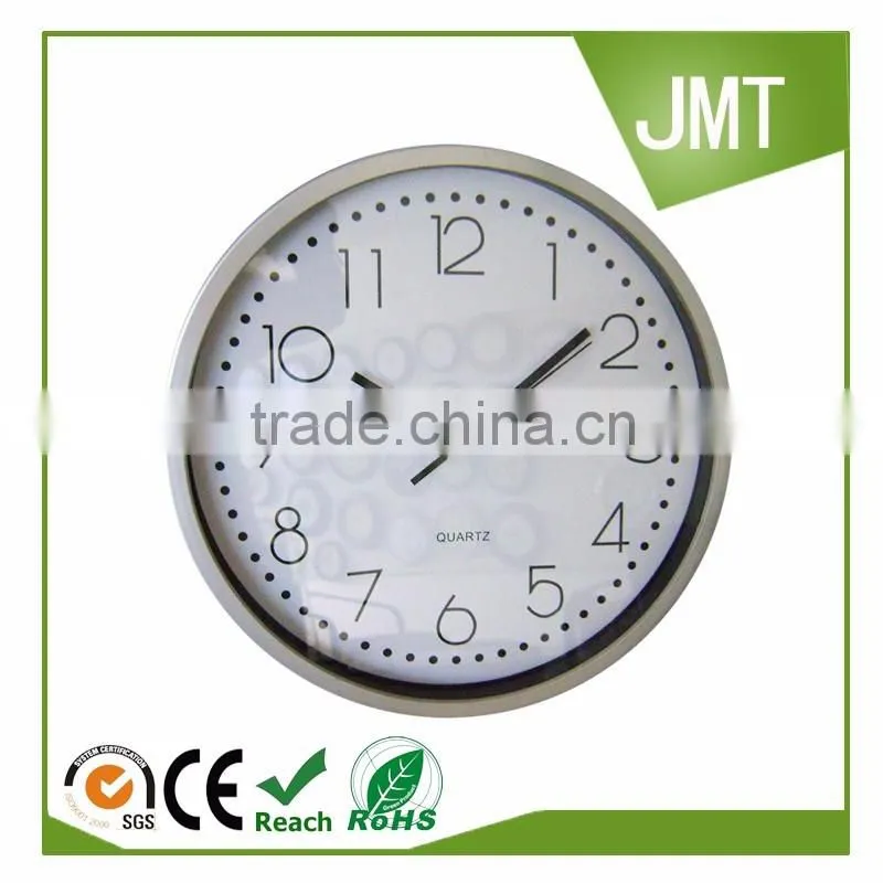 10'' Round plastic quartz wall mounted clock