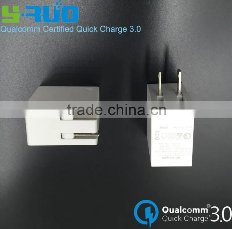 Alibaba express usa qualcomm certified quick charge QC 3.0 travel Charger output for Samsung galaxy S 6, google nexus 6
