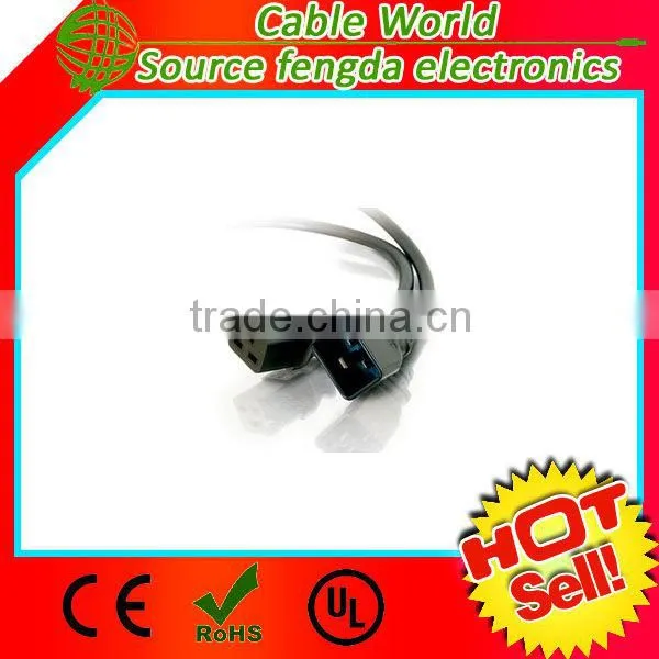 250V 13A IEC C19 to C20 extension AC power cord male to female