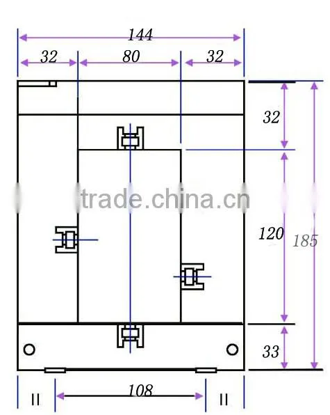 dp812 series sealed and busbar type split core ct transformers 5a