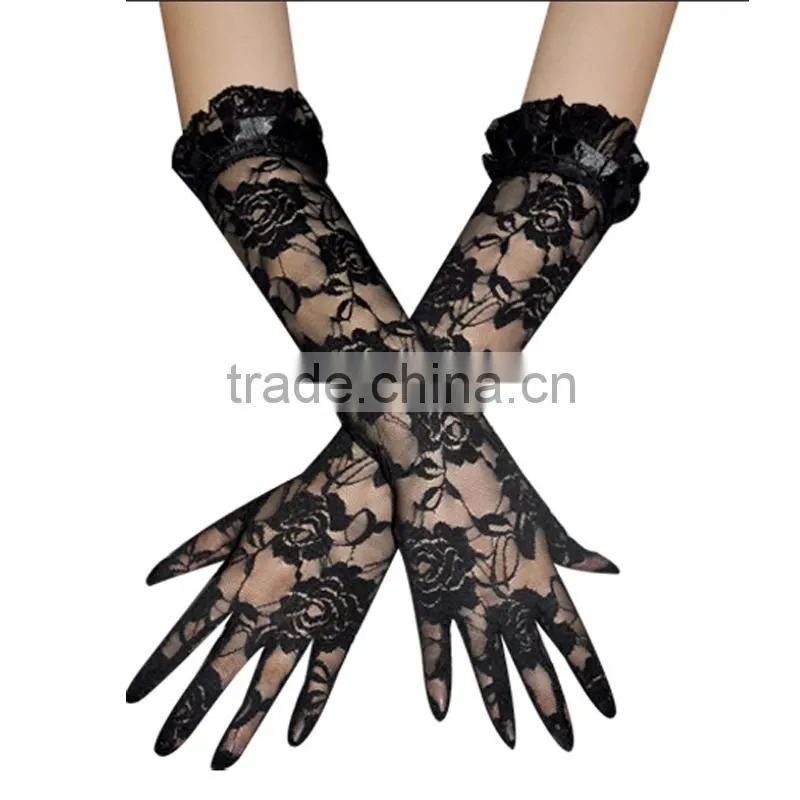 Wholesale Cheap Custom Fingerless Bridal Satin Gloves
