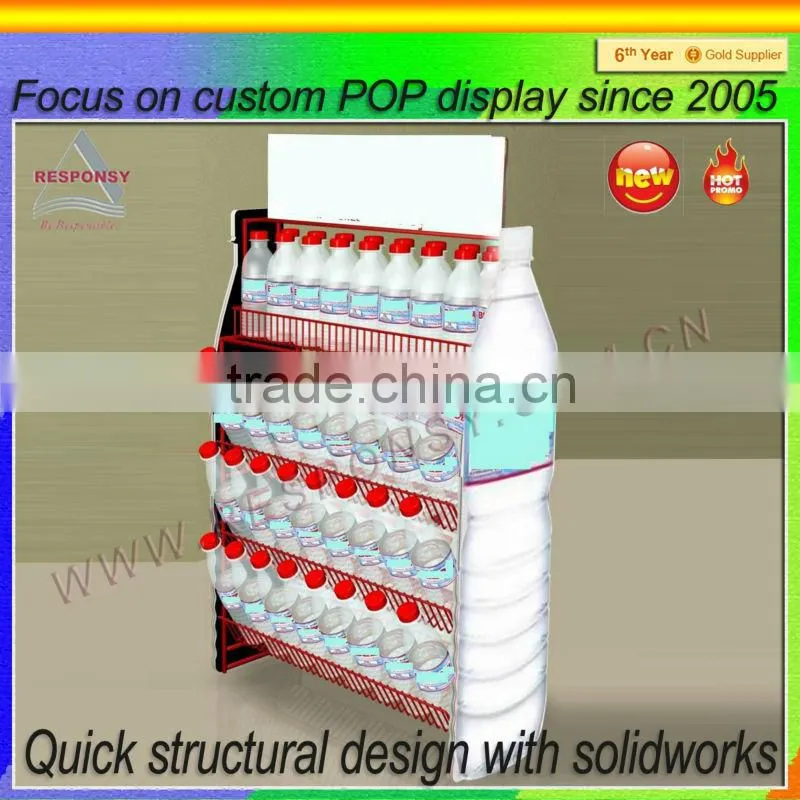 POP free standing 5 gallon water bottle display stand