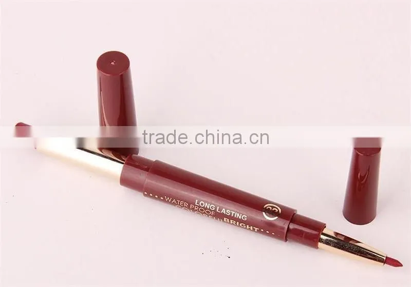 Music Flower Dual Purpose Lipstick&Lip Liner 12 Colors Waterproof Long Lasting Bright Colorful lipstick stick set