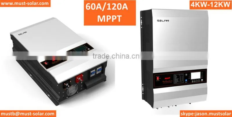 Solar Charging and Grid Charging 48v 220v 4KW Off Grid Solar Inverter