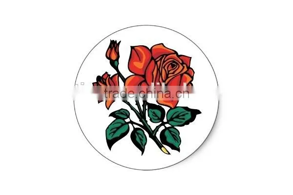 Promotional water transfer flower wall tattoo sticker
