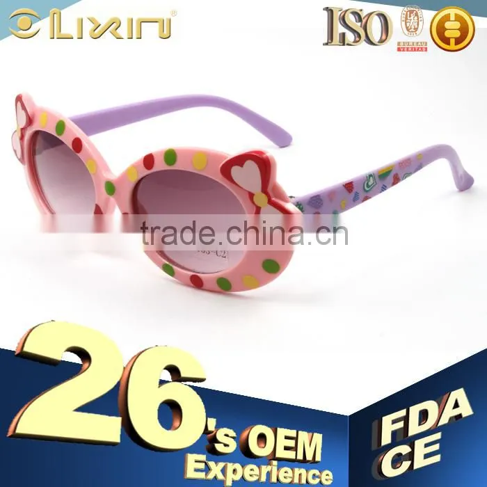 New Arrival Kids Sunglasses Cheap Plastic Cute Girl Sunglasses 28EST4-8003