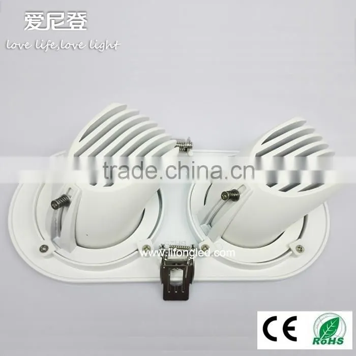 New design wholesale led trunk light 2*9w cob led downlight die-casting aluminum