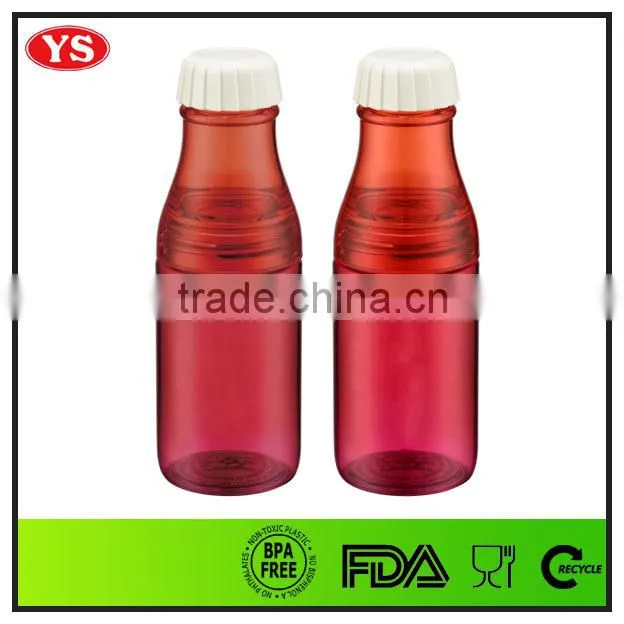 500ml single wall bpa free AS plastic soda bottle with cap