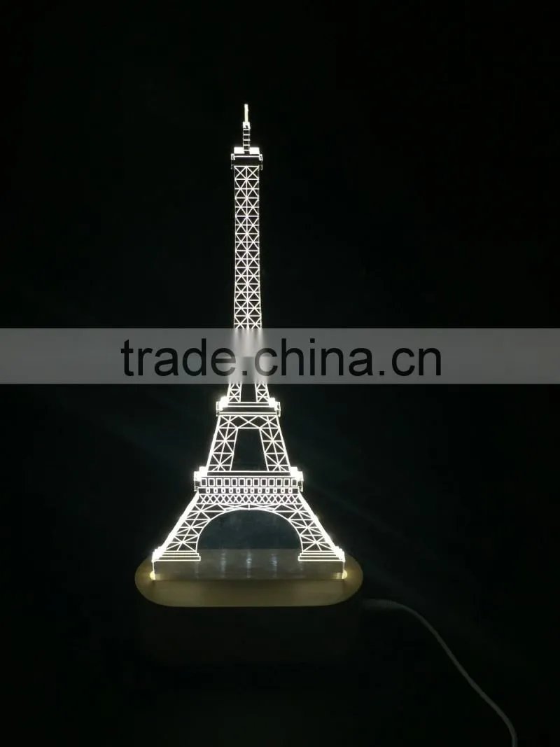 3D lamp acrylic led table lamp