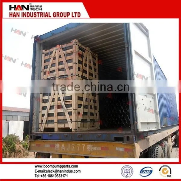 Concrete pump parts 45 degree stainless steel pipe elbow 4 inch concrete pump elbow / bend
