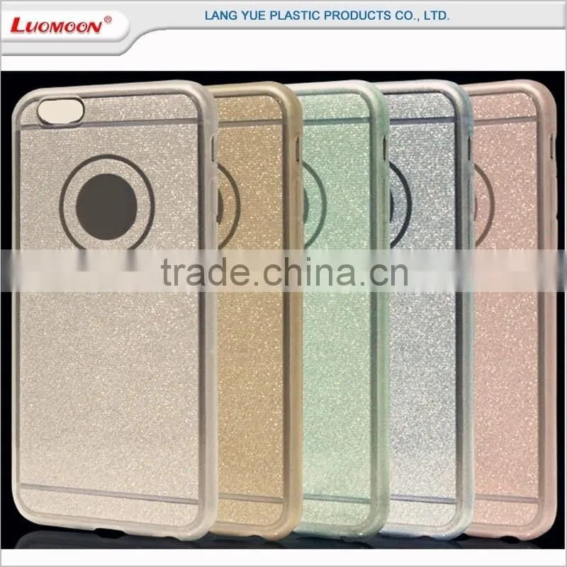 tpu glitter phone case cover for iphone 6 s plus se