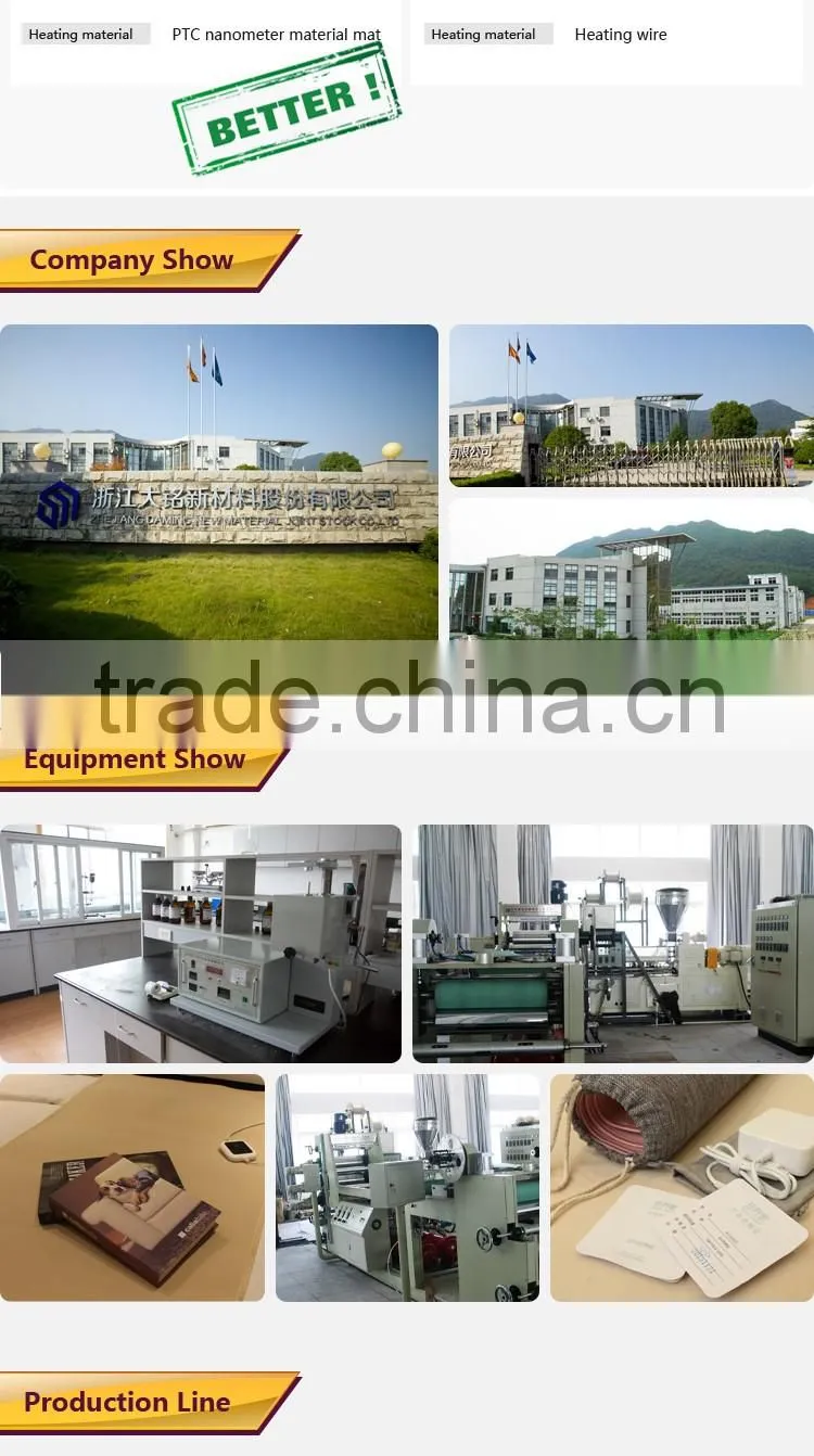 China Supplier High Quality Polyester Electric Heating blanket with CE SGS