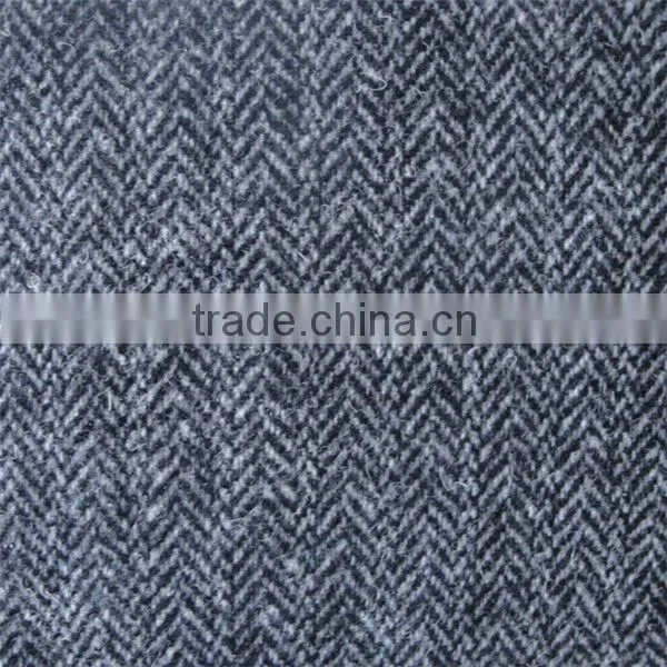 houndstooth wool fabric with polyester