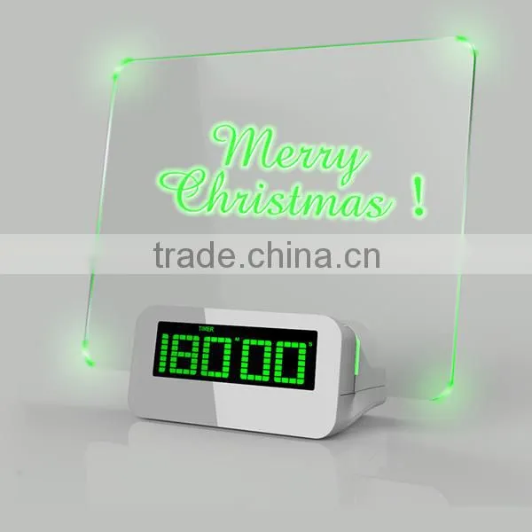 tablet led clock with temperature display
