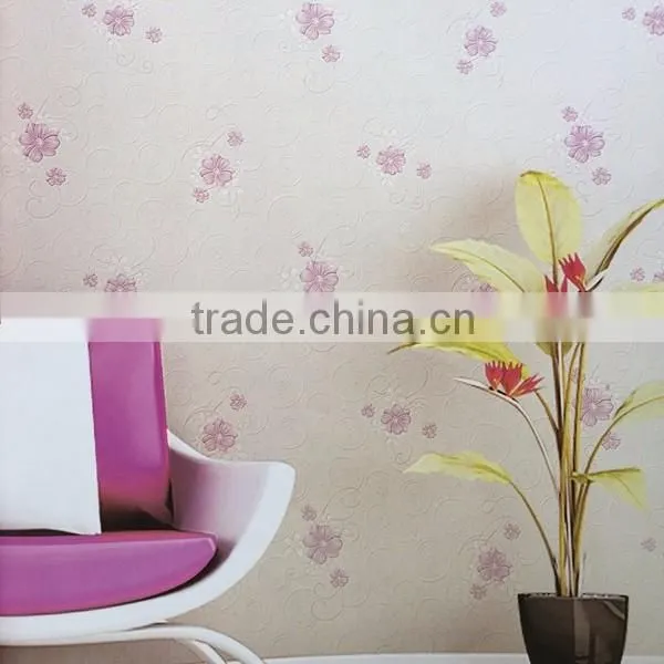 construction material luxury flower vinyl wallpaper