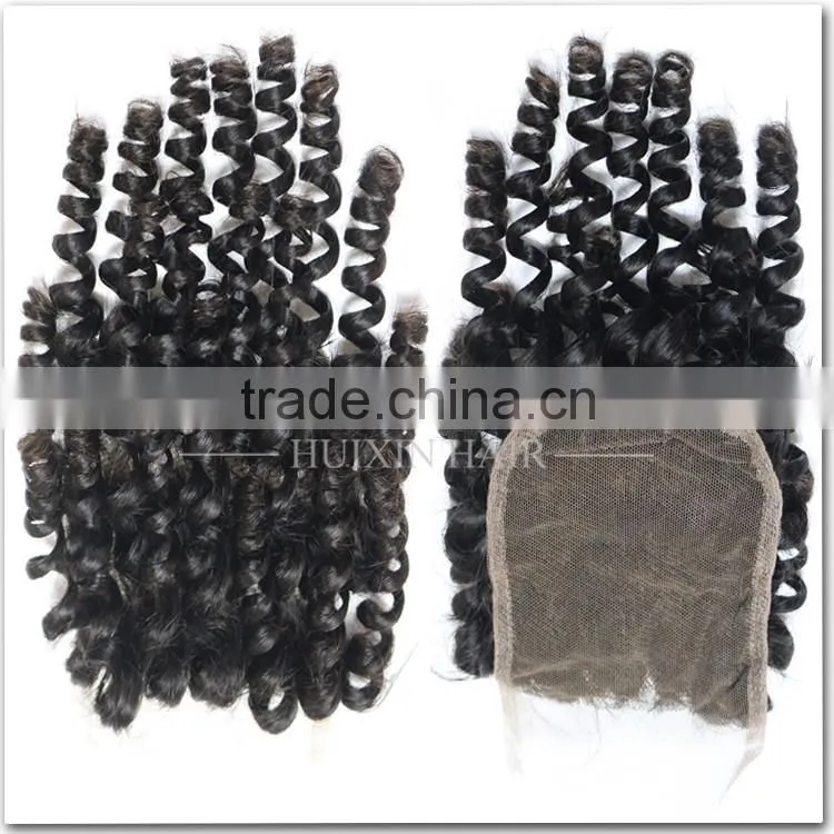 Best Price Top Quality Virgin Brazilian Hair Lace Closure Brazilian Baby Curly Lace Closure