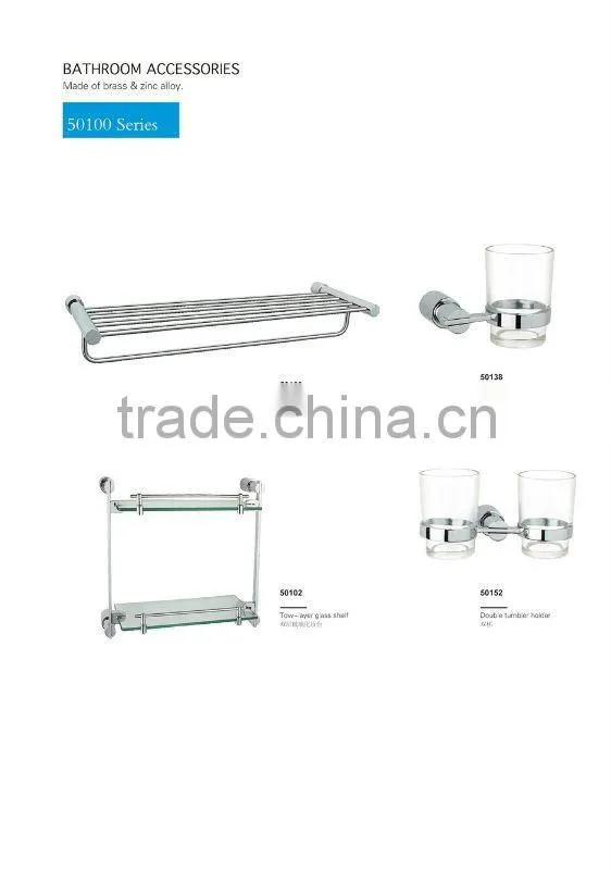 WT-1302 glass bathroom corner shelf
