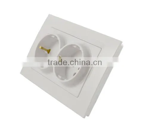 2gang GermanyType wall electric socket