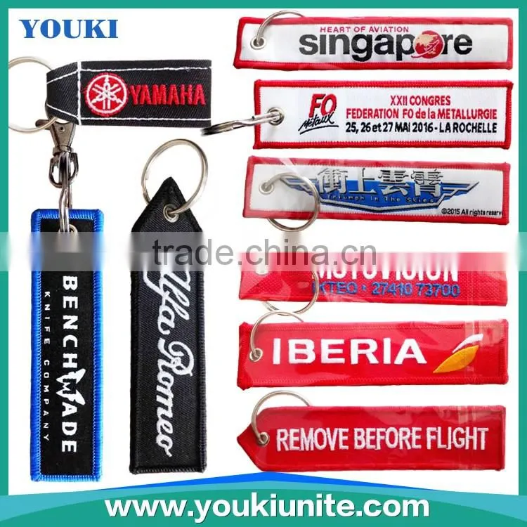 Hot Selling Key Ring Type And Embroidery Keychain YKLP-2009
