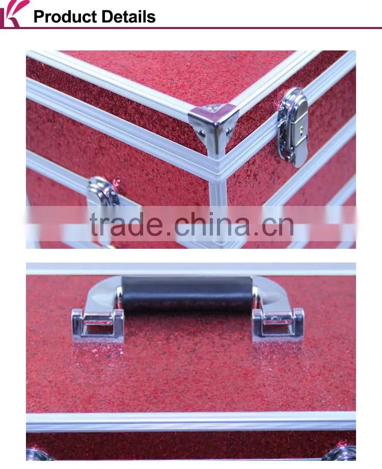 Factory Supply Wholesale Exquisite Workmanship Multifunction Makeup Train Case